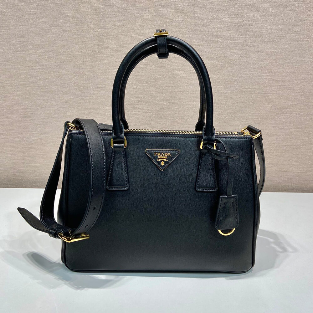 Pra*a NEW Medium Pra*a Galleria Smooth leather bag(high-end grade)