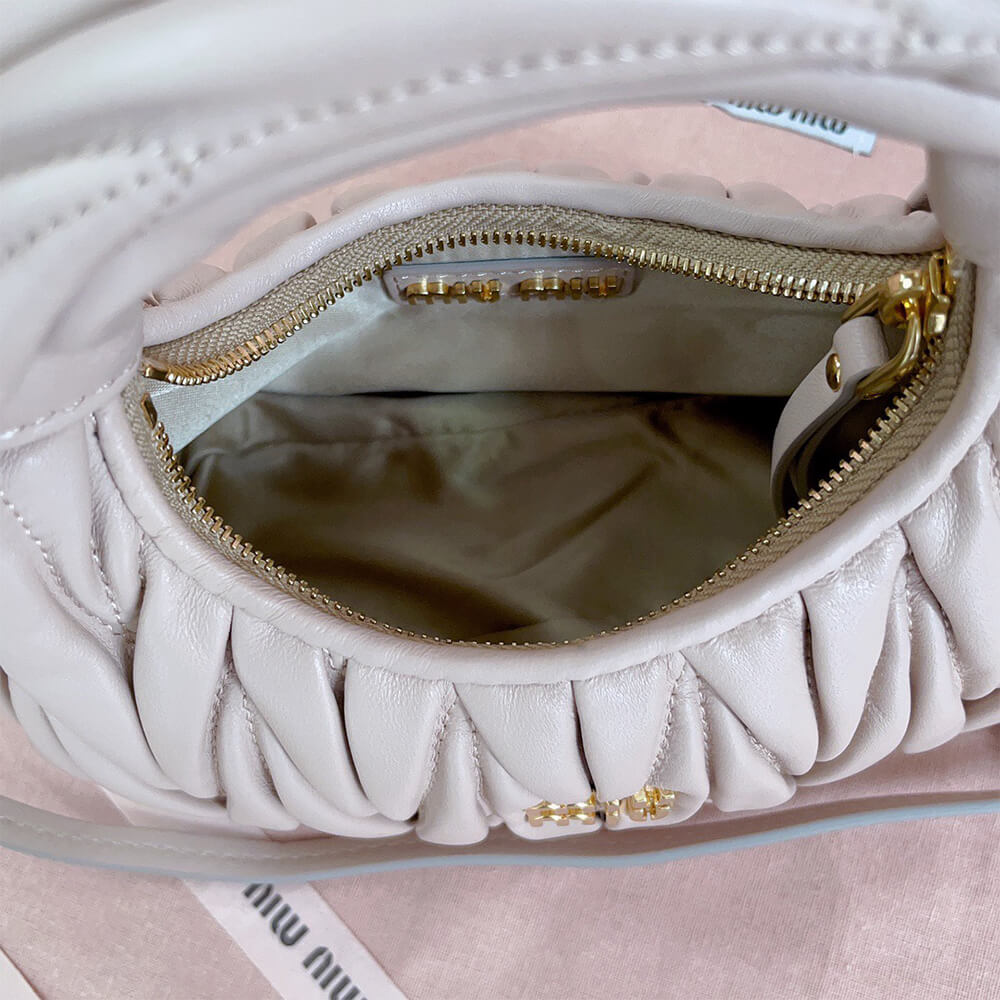 Mini Wander matelasse nappa leather hobo bag(high-end grade)