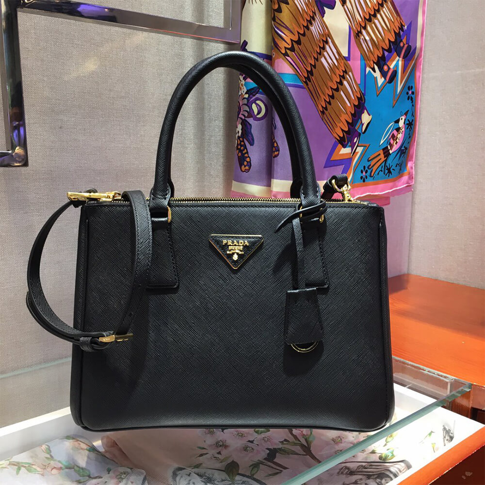 Pra*a Medium Pra*a Galleria Saffiano leather bag(HIGH-END GRADE)