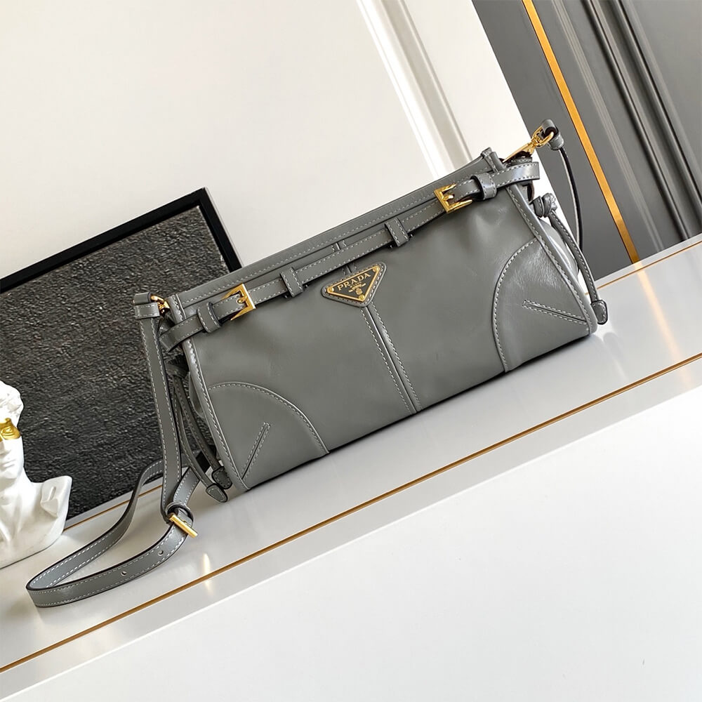 Pra*a Bonnie small leather shoulder bag(HIGH-END GRADE)
